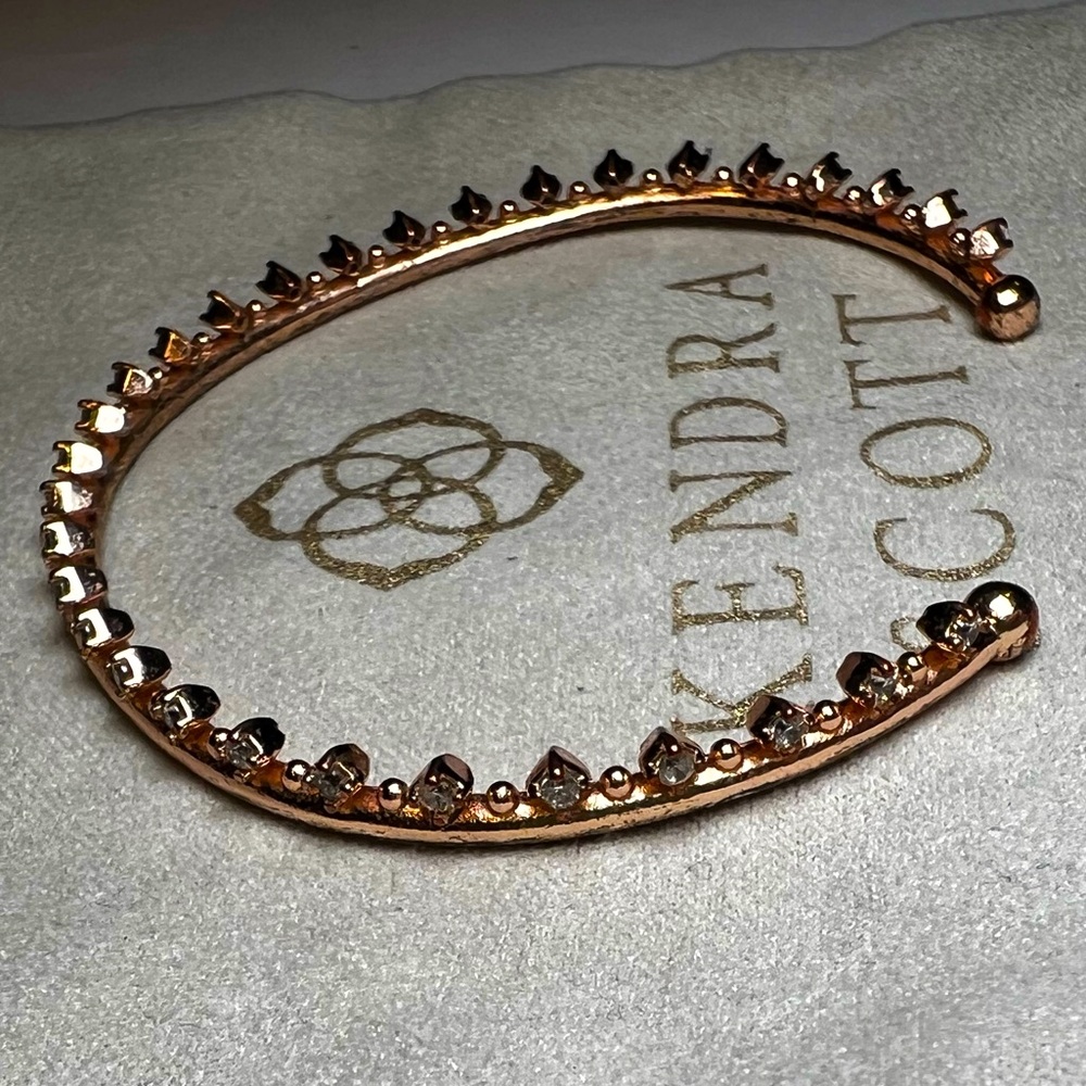 Kendra Scott Rose Gold Bracelet with crystals all around.